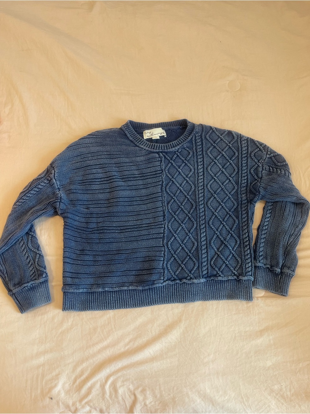 Vintage Havana Blue Knit Sweater